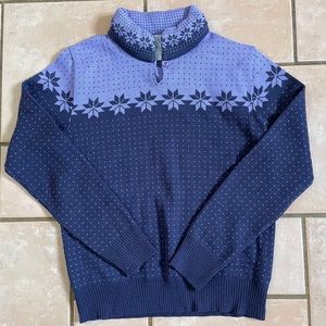 Pure virgin wool ski sweater